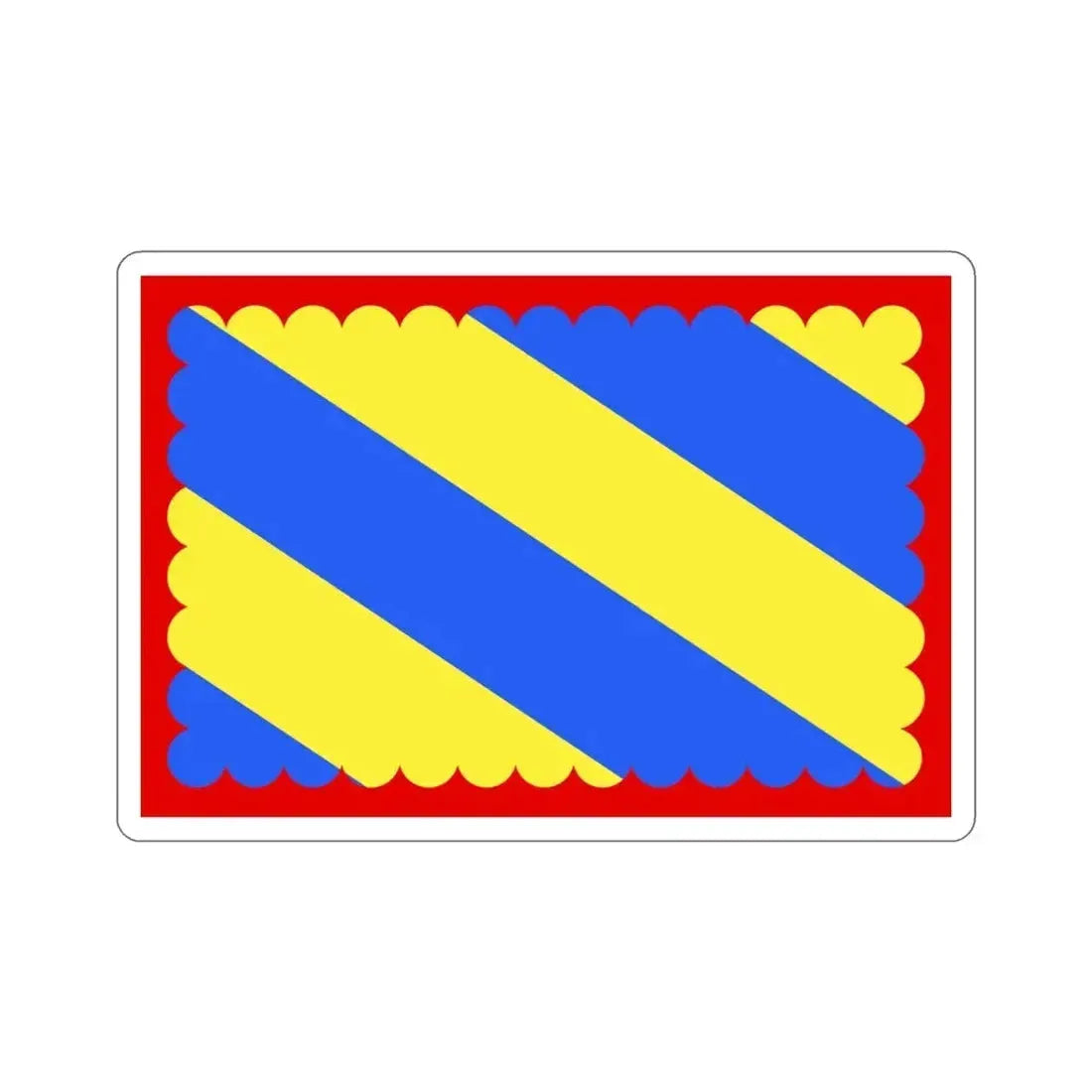 Flag of Nièvre France 2 STICKER Vinyl Die-Cut Decal 3 Inch - The Sticker Space