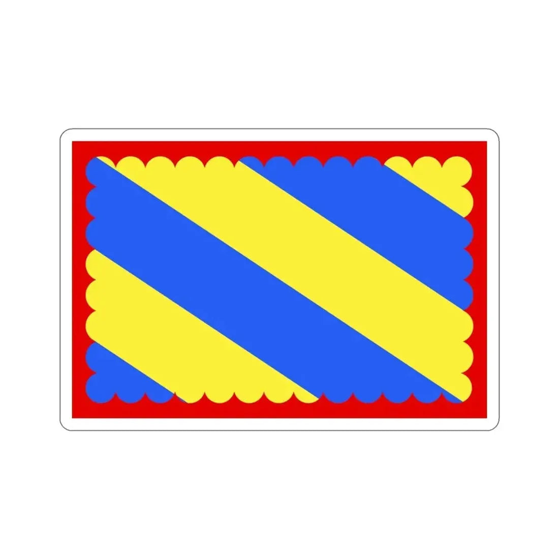 Flag of Nièvre France 2 STICKER Vinyl Die-Cut Decal 3 Inch - The Sticker Space