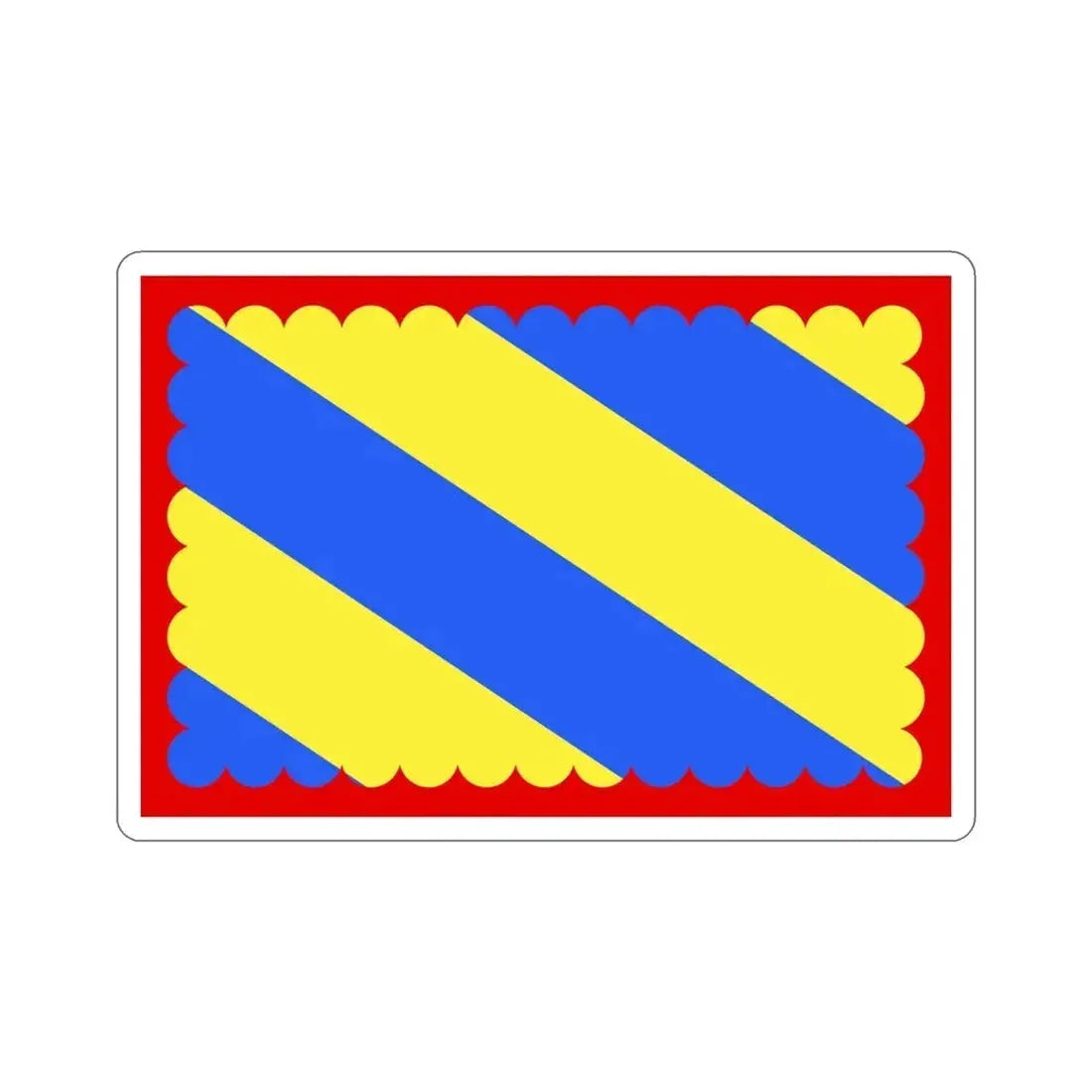 Flag of Nièvre France 2 STICKER Vinyl Die-Cut Decal 4 Inch - The Sticker Space