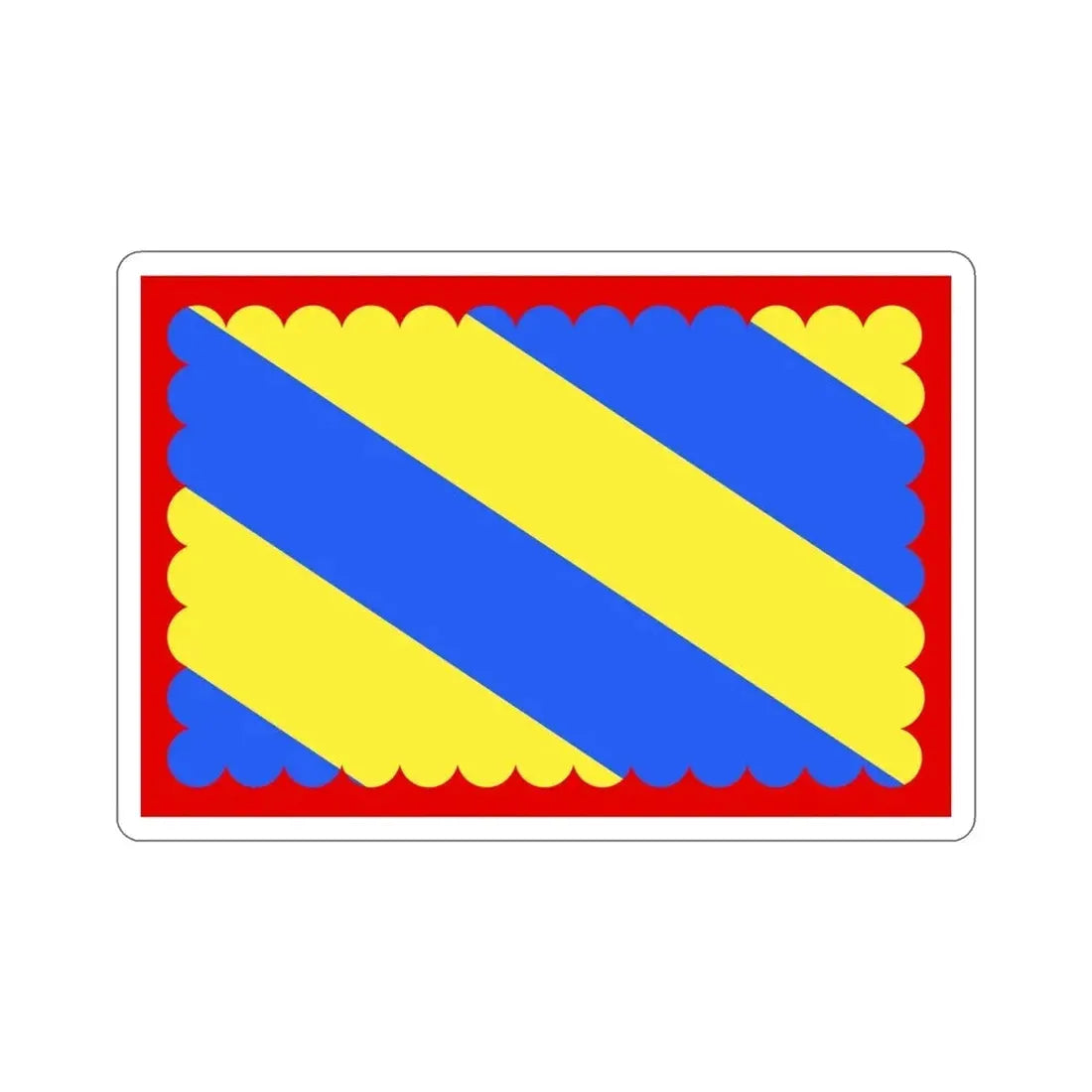 Flag of Nièvre France 2 STICKER Vinyl Die-Cut Decal 4 Inch - The Sticker Space