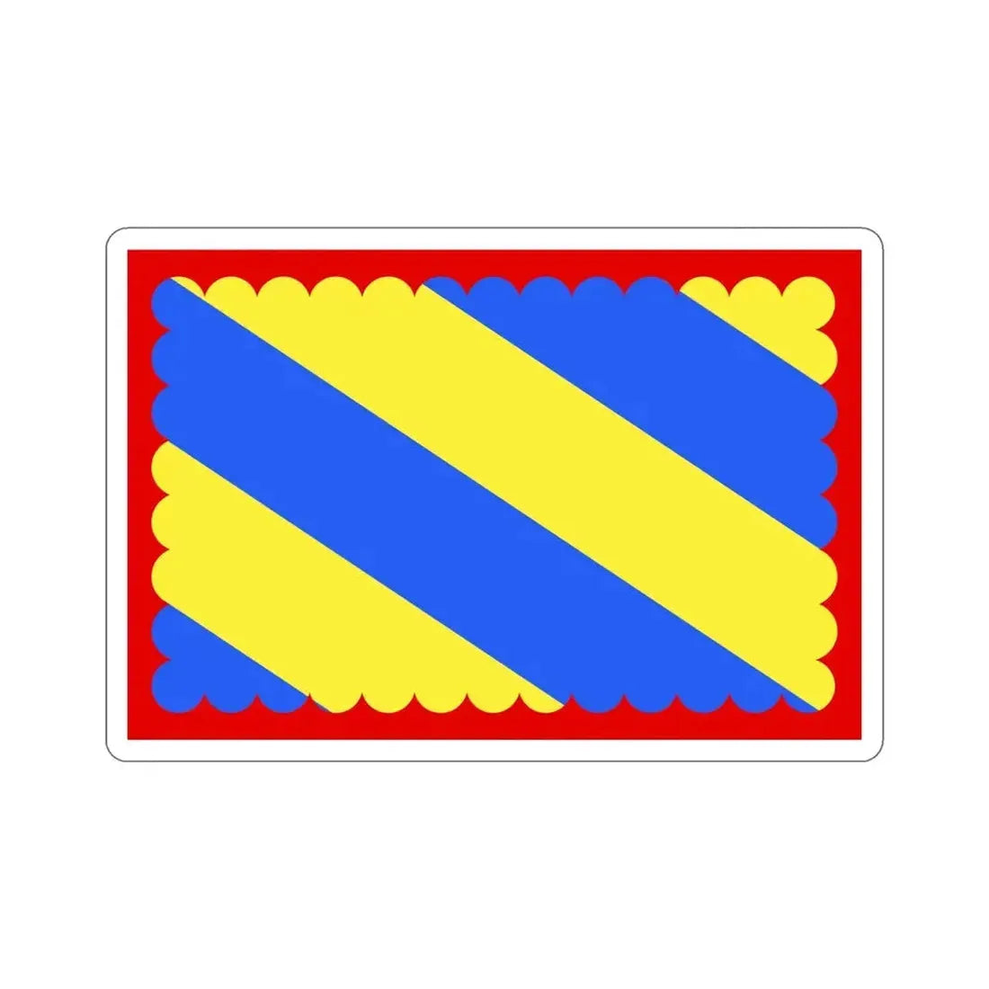 Flag of Nièvre France 2 STICKER Vinyl Die-Cut Decal 5 Inch - The Sticker Space