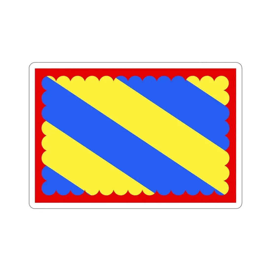 Flag of Nièvre France 2 STICKER Vinyl Die-Cut Decal 5 Inch - The Sticker Space