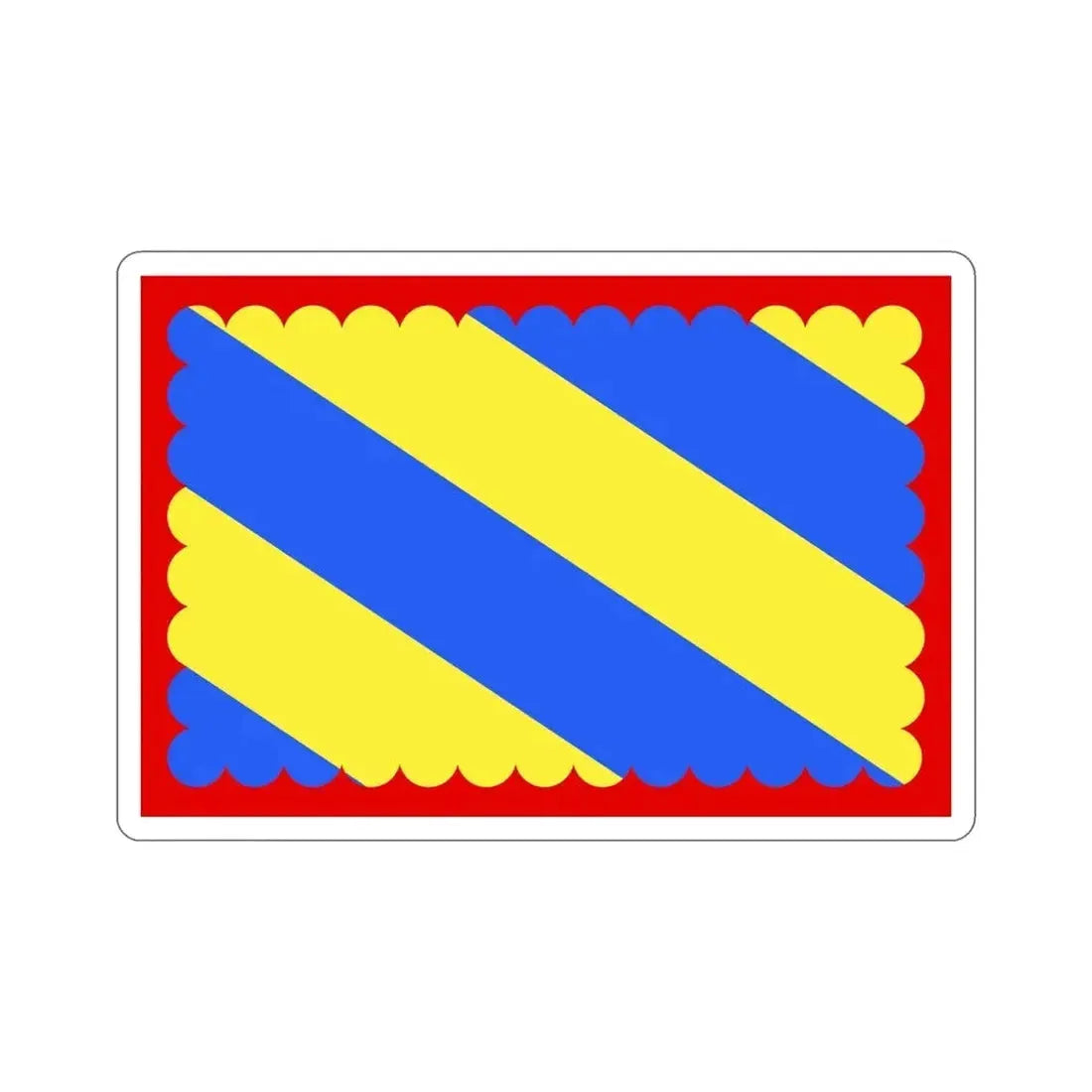 Flag of Nièvre France 2 STICKER Vinyl Die-Cut Decal 6 Inch - The Sticker Space