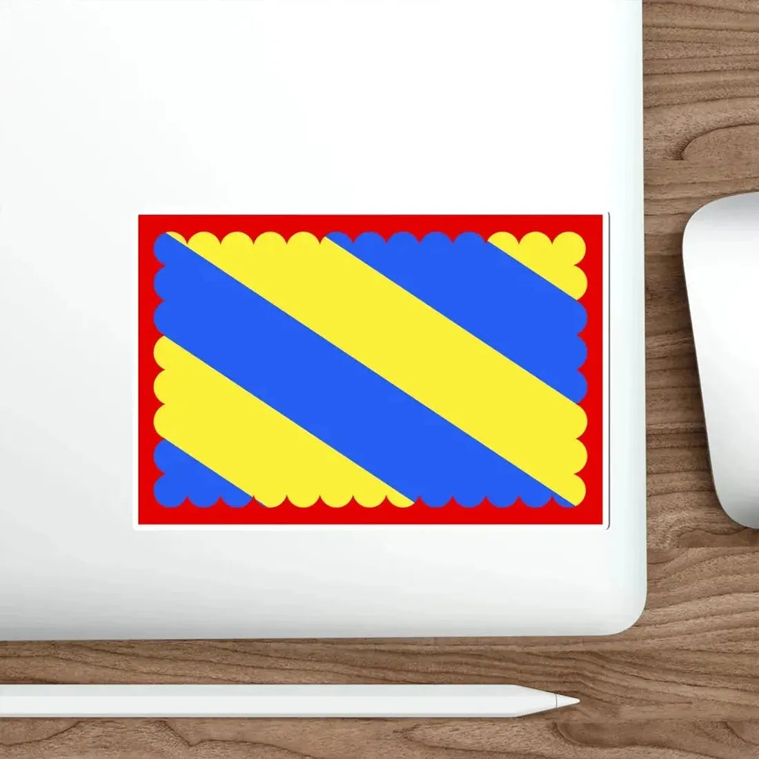 Flag of Nièvre France 2 STICKER Vinyl Die-Cut Decal - The Sticker Space