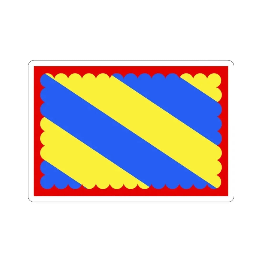 Flag of Nièvre France 2 STICKER Vinyl Die-Cut Decal - The Sticker Space