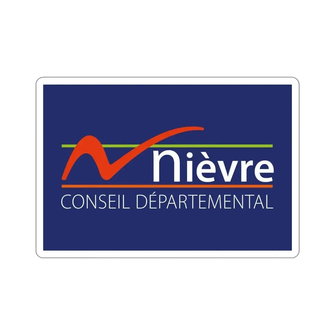 Flag of Nièvre France STICKER Vinyl Die-Cut Decal 6 Inch - The Sticker Space