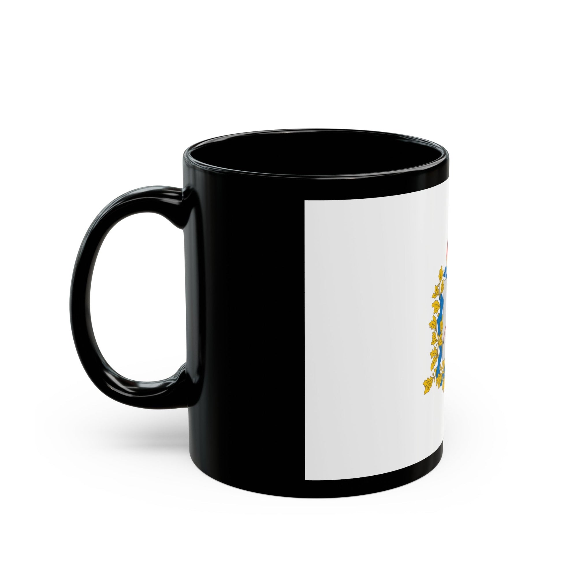 Flag of Nizhny Novgorod Oblast Russia - Black Coffee Mug-The Sticker Space