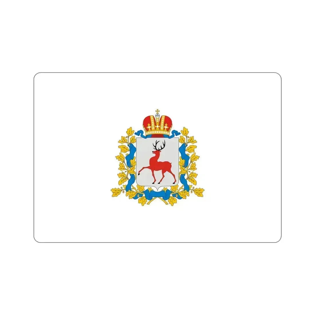 Flag of Nizhny Novgorod Oblast Russia STICKER Vinyl Die-Cut Decal 4 Inch - The Sticker Space