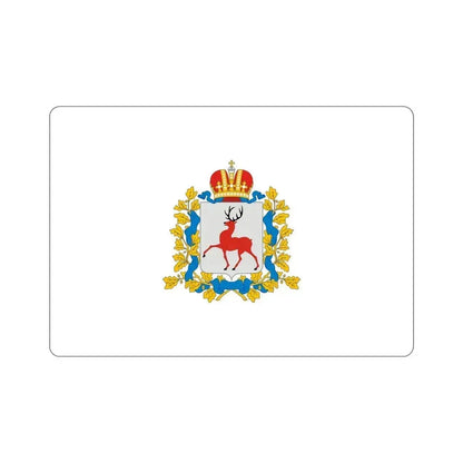 Flag of Nizhny Novgorod Oblast Russia STICKER Vinyl Die-Cut Decal 5 Inch - The Sticker Space