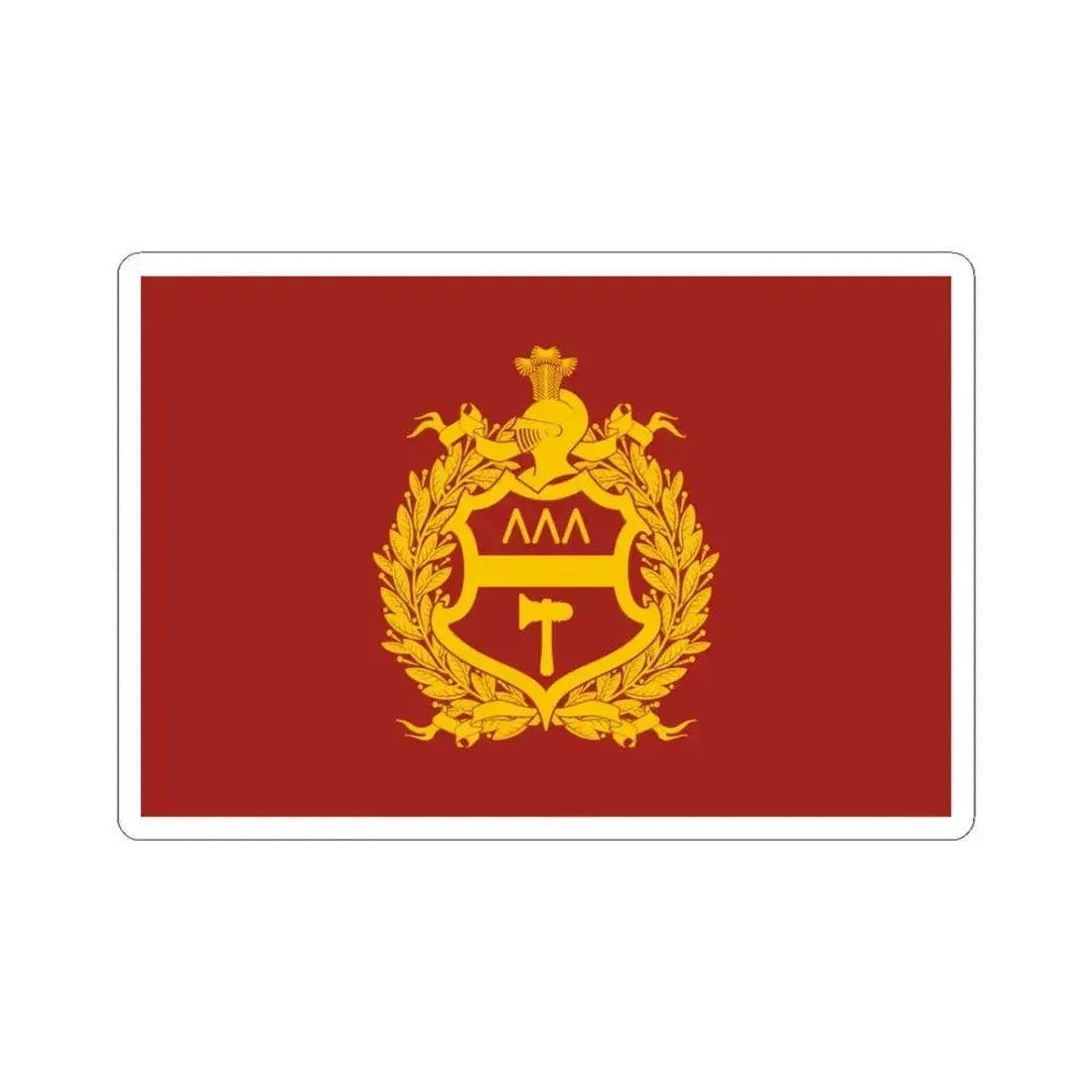 Flag of Nizhny Tagil Russia - STICKER Vinyl Kiss-Cut Decal 3 Inch White - The Sticker Space