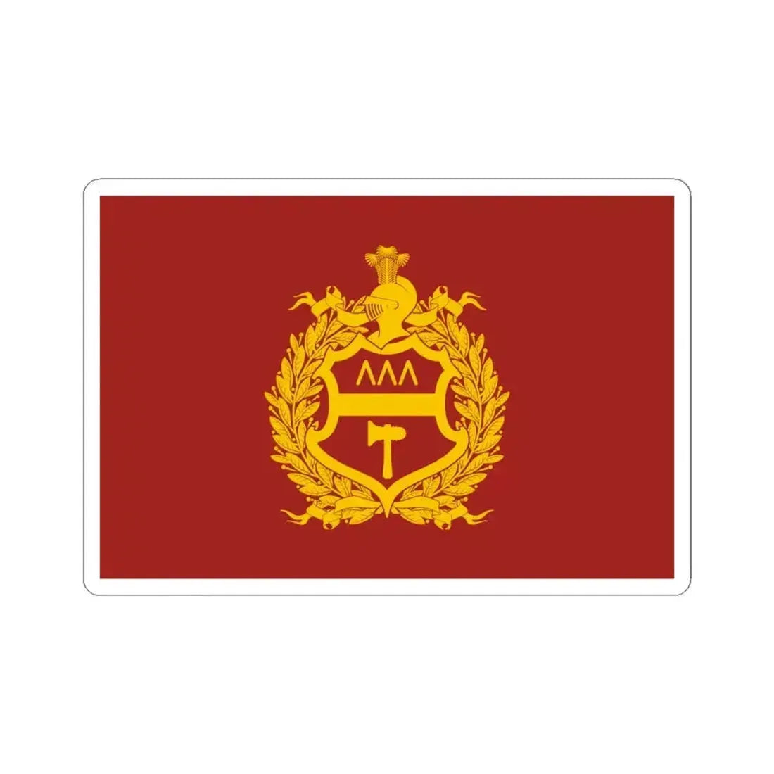 Flag of Nizhny Tagil Russia - STICKER Vinyl Kiss-Cut Decal 4 Inch White - The Sticker Space