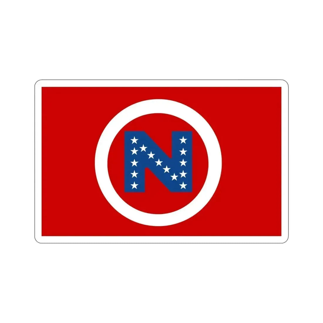 Flag of Noble County Ohio STICKER Vinyl Die-Cut Decal 6 Inch - The Sticker Space