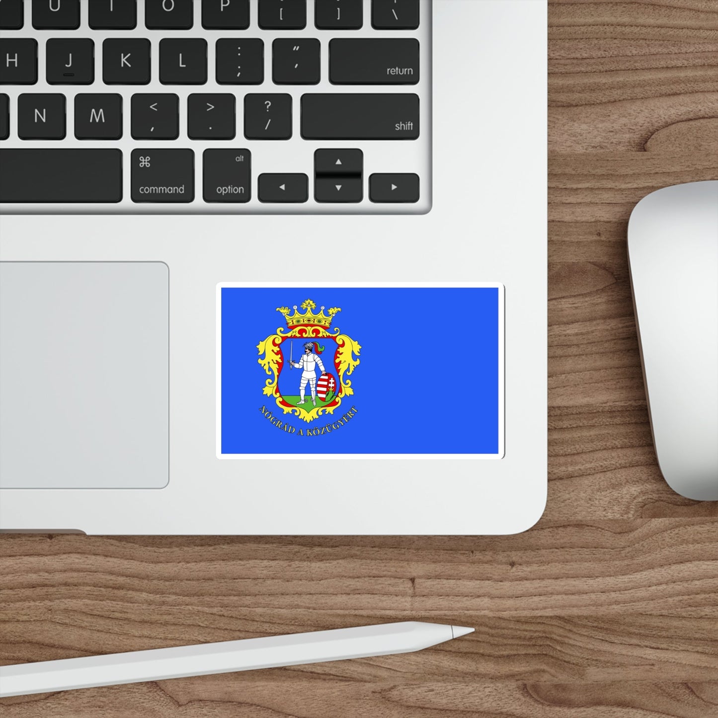 Flag of Nógrád County Hungary STICKER Vinyl Die-Cut Decal-The Sticker Space