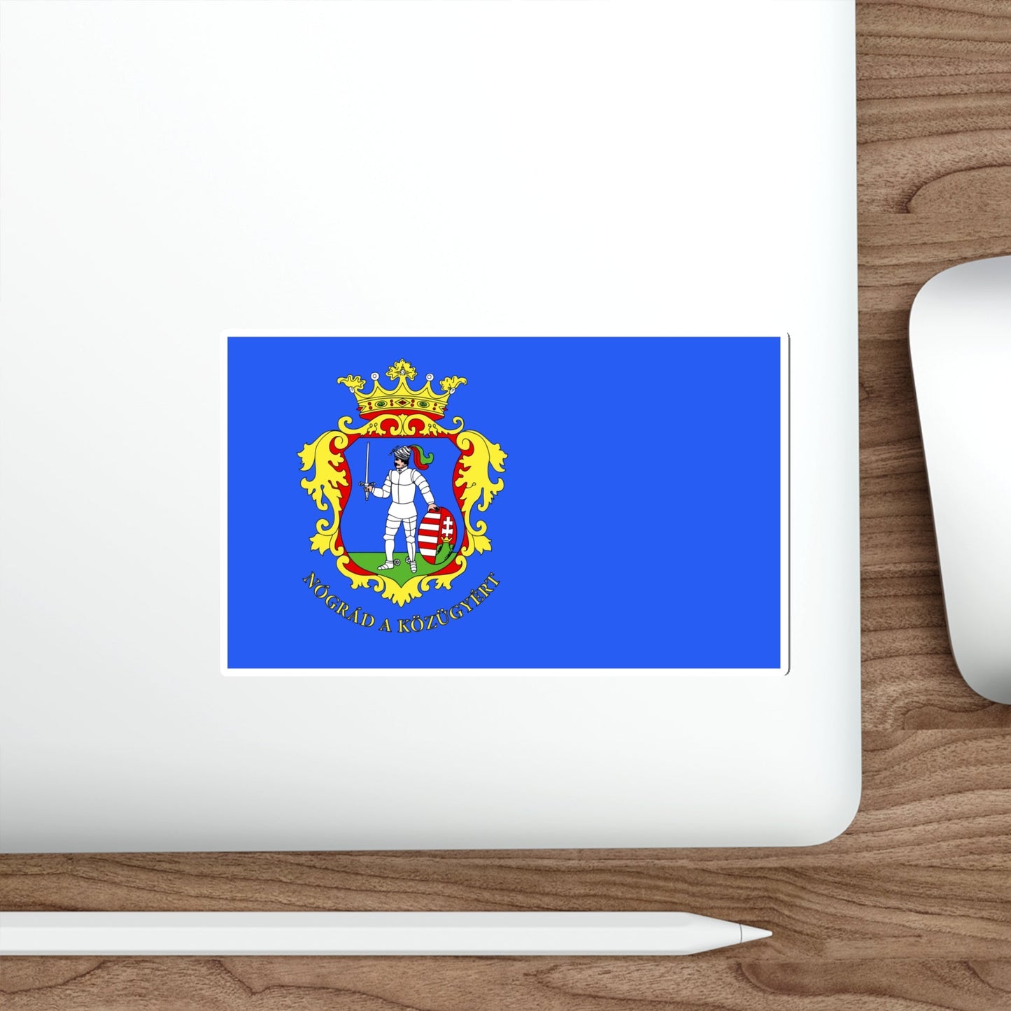 Flag of Nógrád County Hungary STICKER Vinyl Die-Cut Decal-The Sticker Space