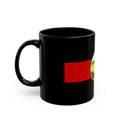 Flag of Nong Khai Province Thailand - Black Coffee Mug-The Sticker Space