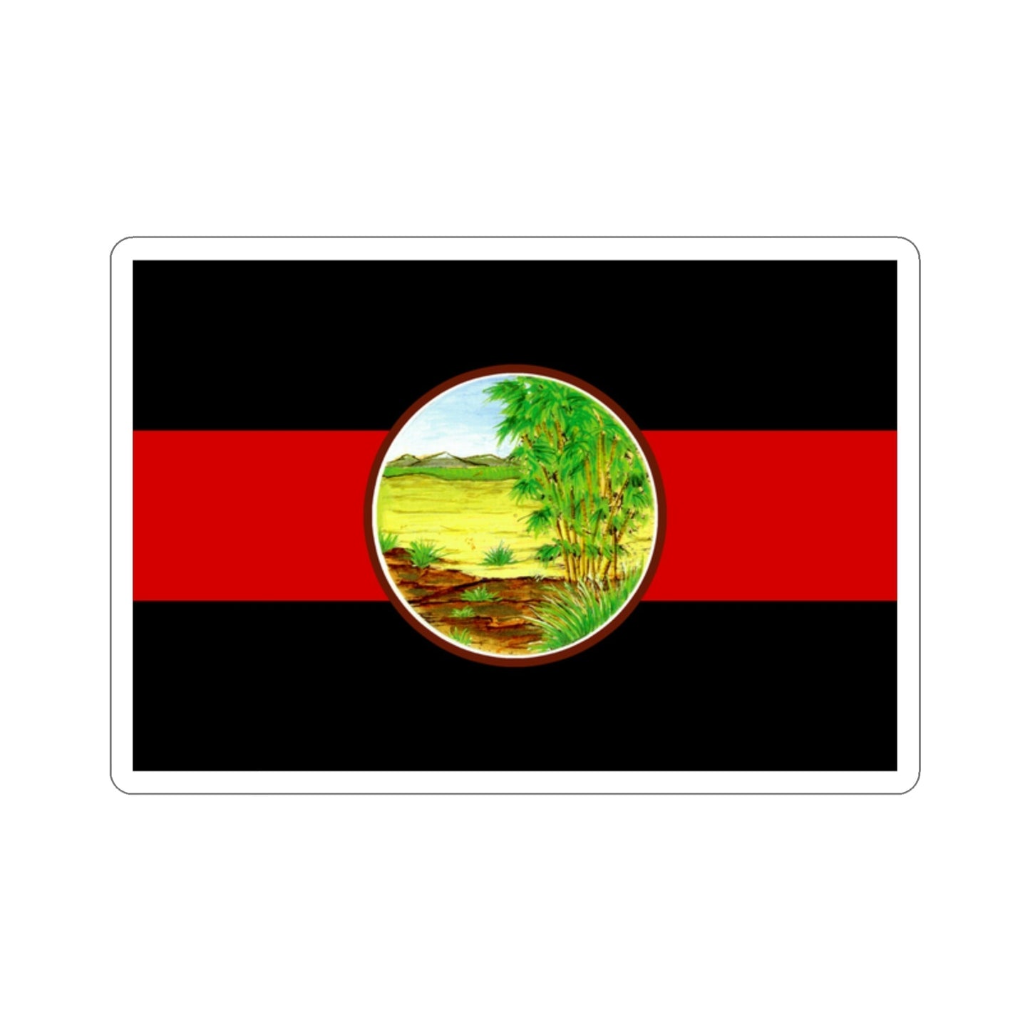 Flag of Nong Khai Province Thailand STICKER Vinyl Die-Cut Decal-2 Inch-The Sticker Space