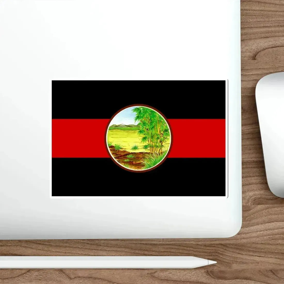 Flag of Nong Khai Province Thailand STICKER Vinyl Die-Cut Decal - The Sticker Space