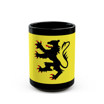 Flag of Nord France 2 - Black Coffee Mug-15oz-The Sticker Space