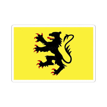 Flag of Nord France 2 - STICKER Vinyl Kiss-Cut Decal 2 Inch White - The Sticker Space
