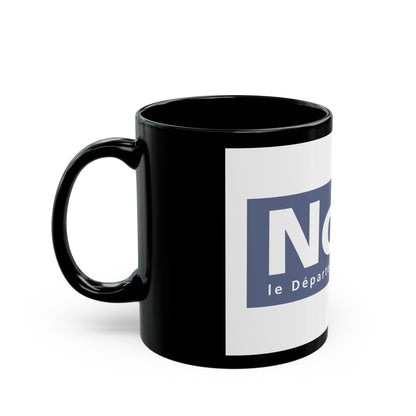 Flag of Nord France - Black Coffee Mug-The Sticker Space