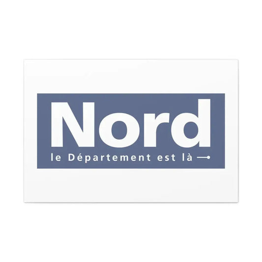 Flag of Nord France - Canvas Wall Art 36" x 24" 1.25" - The Sticker Space