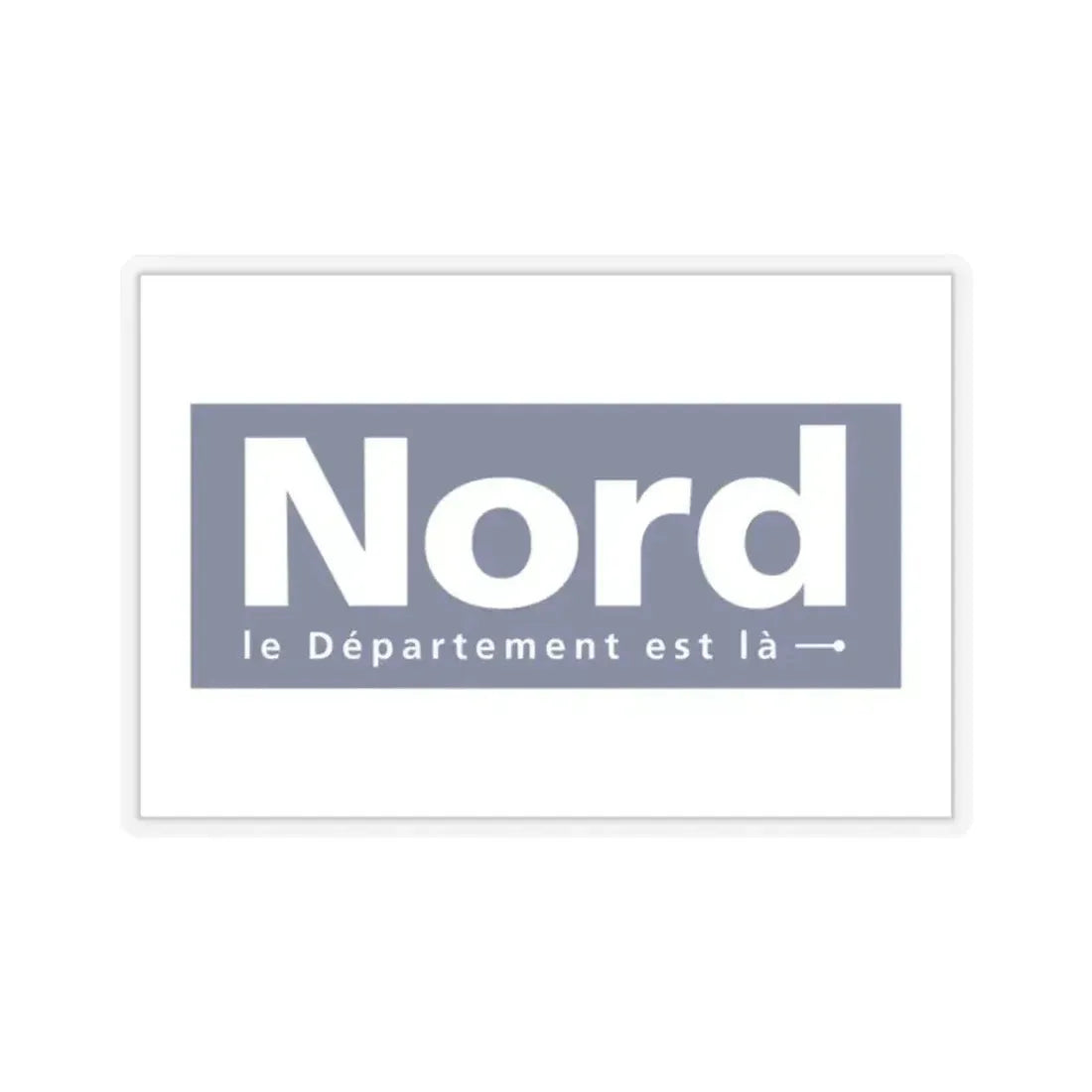 Flag of Nord France - STICKER Vinyl Kiss-Cut Decal 2 Inch Transparent - The Sticker Space