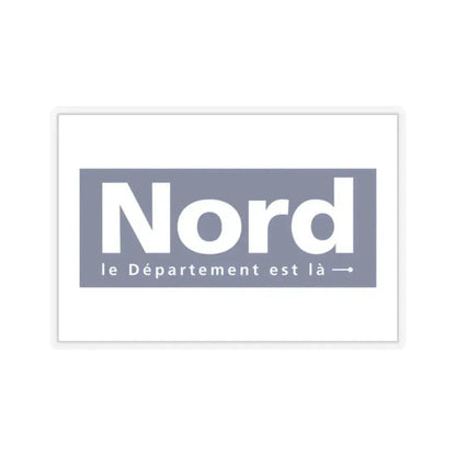 Flag of Nord France - STICKER Vinyl Kiss-Cut Decal 2 Inch Transparent - The Sticker Space