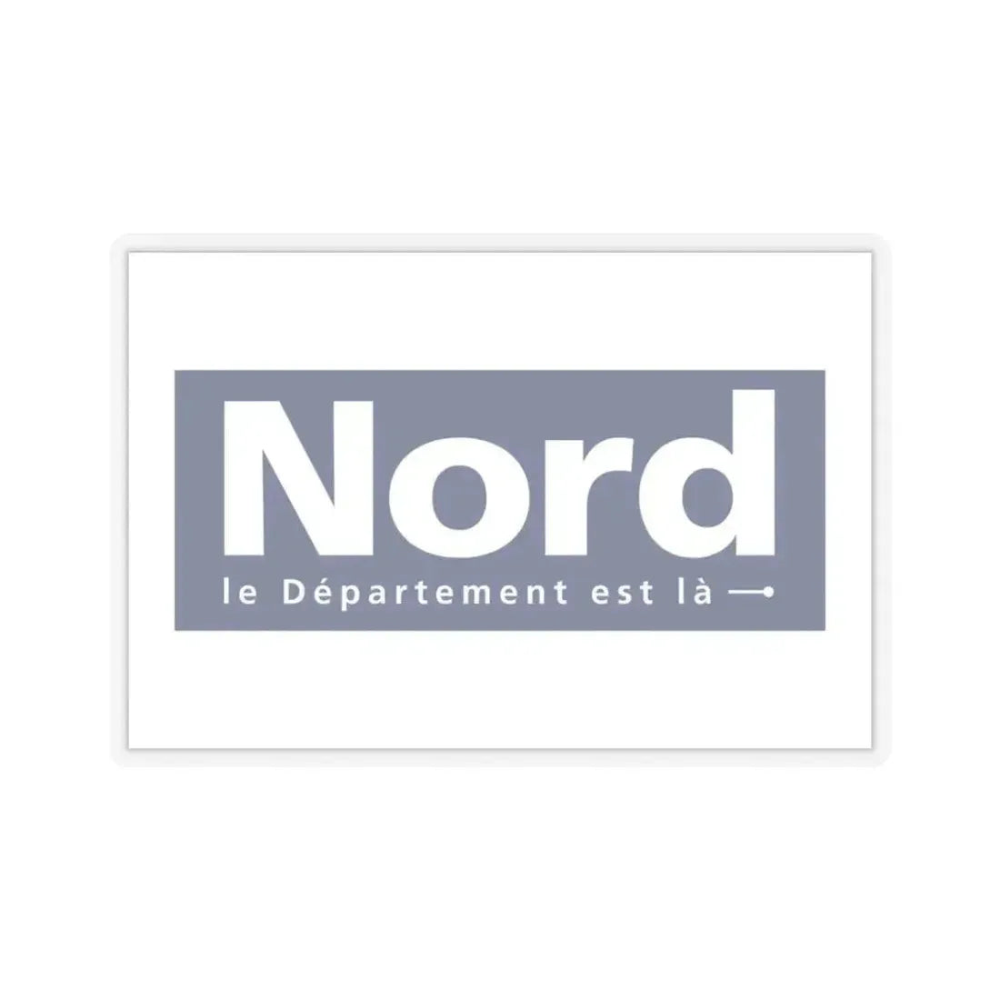Flag of Nord France - STICKER Vinyl Kiss-Cut Decal 3 Inch Transparent - The Sticker Space