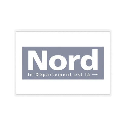Flag of Nord France - STICKER Vinyl Kiss-Cut Decal 3 Inch Transparent - The Sticker Space