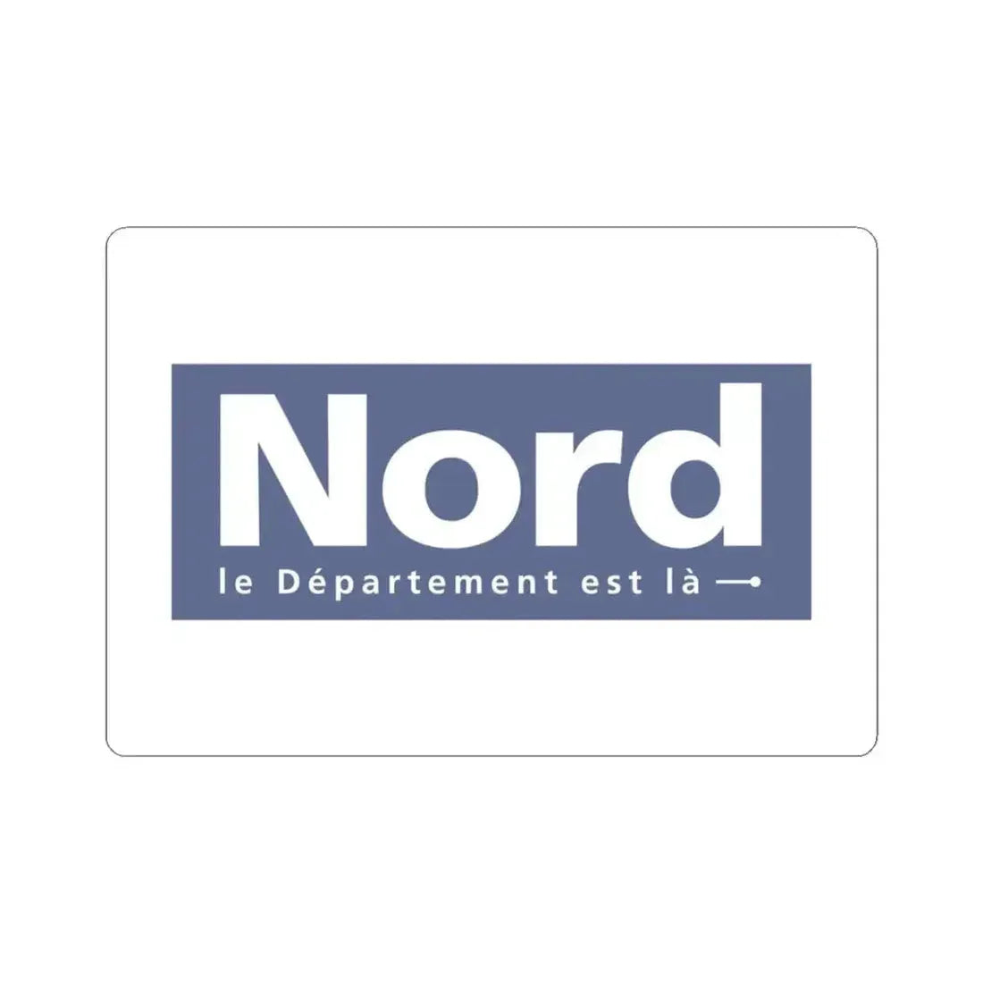 Flag of Nord France - STICKER Vinyl Kiss-Cut Decal 3 Inch White - The Sticker Space