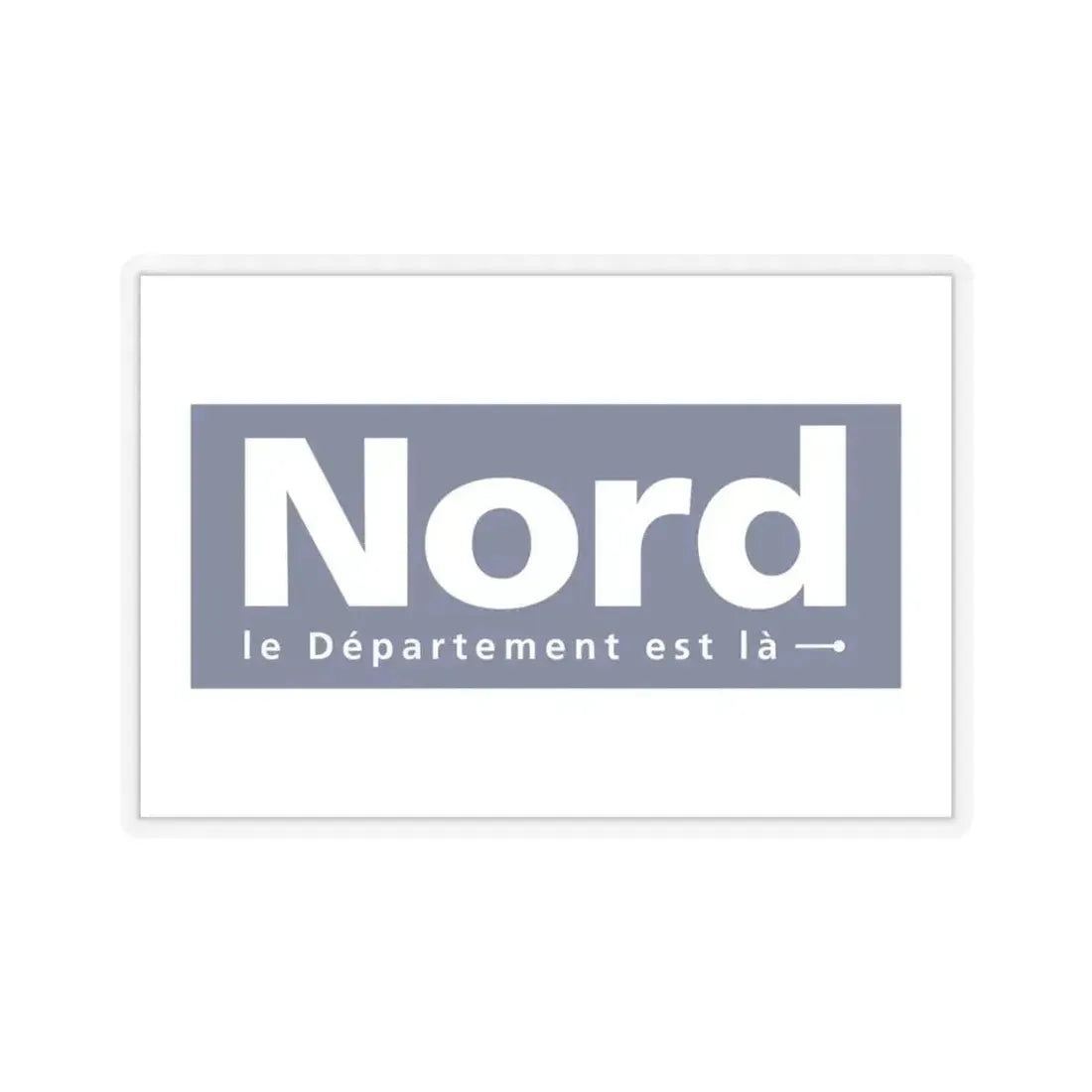 Flag of Nord France - STICKER Vinyl Kiss-Cut Decal 4 Inch Transparent - The Sticker Space