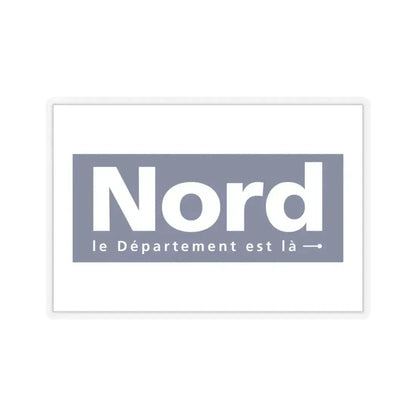 Flag of Nord France - STICKER Vinyl Kiss-Cut Decal 4 Inch Transparent - The Sticker Space