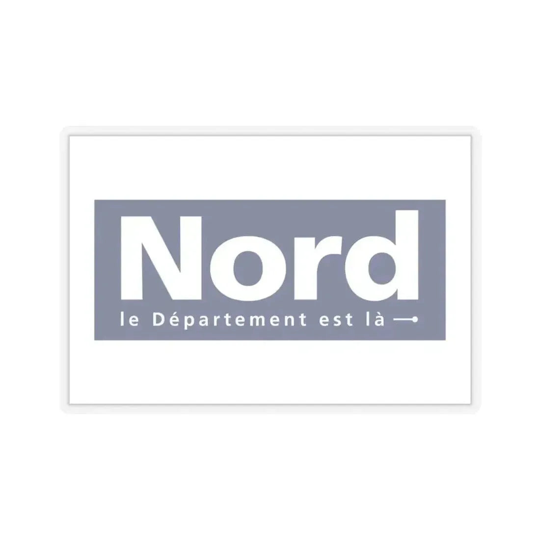 Flag of Nord France - STICKER Vinyl Kiss-Cut Decal 6 Inch Transparent - The Sticker Space