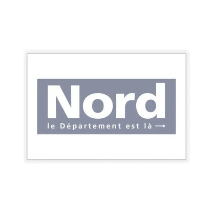 Flag of Nord France - STICKER Vinyl Kiss-Cut Decal 6 Inch Transparent - The Sticker Space