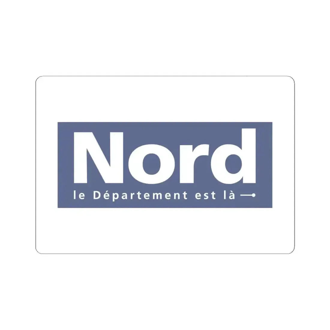 Flag of Nord France - STICKER Vinyl Kiss-Cut Decal 6 Inch White - The Sticker Space