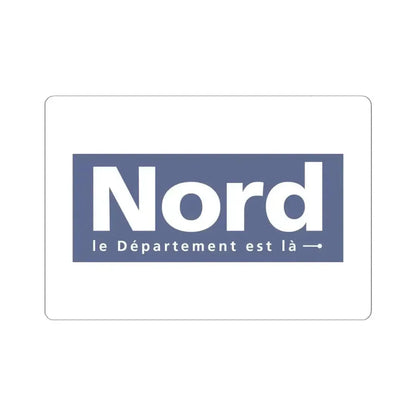 Flag of Nord France - STICKER Vinyl Kiss-Cut Decal 6 Inch White - The Sticker Space