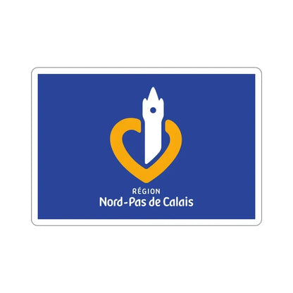 Flag of Nord Pas de Calais France 2 STICKER Vinyl Die-Cut Decal 4 Inch - The Sticker Space