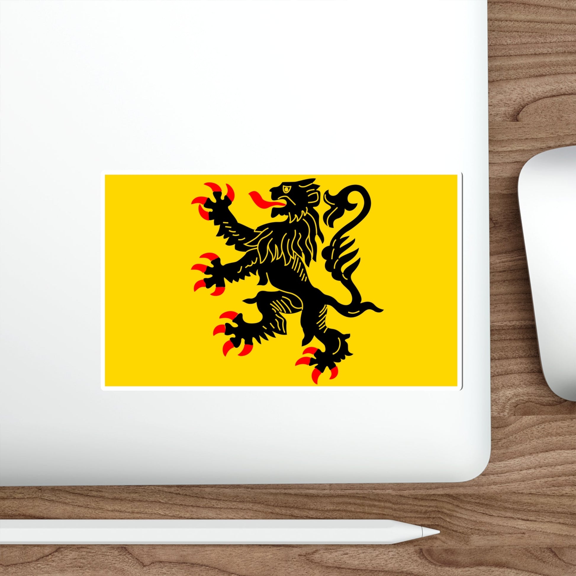 Flag of Nord Pas de Calais France STICKER Vinyl Die-Cut Decal-The Sticker Space