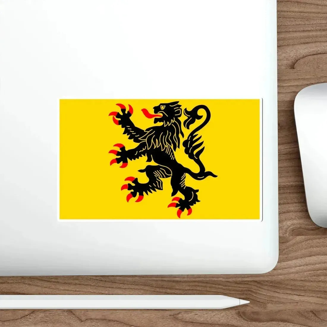 Flag of Nord Pas de Calais France STICKER Vinyl Die-Cut Decal - The Sticker Space