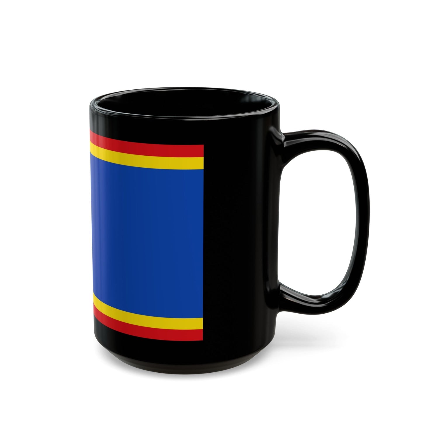 Flag of Nordfriesland Germany - Black Coffee Mug-The Sticker Space