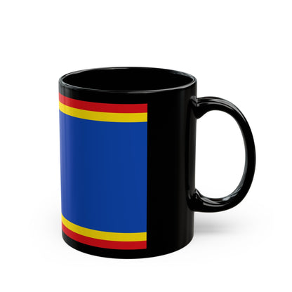 Flag of Nordfriesland Germany - Black Coffee Mug-The Sticker Space