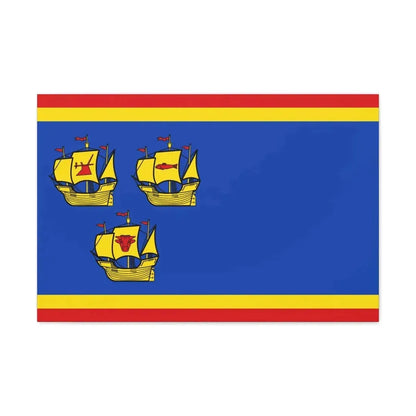 Flag of Nordfriesland Germany - Canvas Wall Art 30" x 20" 1.25" - The Sticker Space