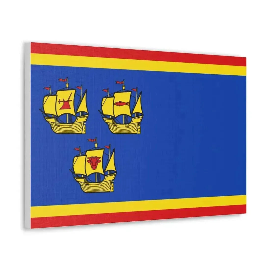 Flag of Nordfriesland Germany - Canvas Wall Art - The Sticker Space