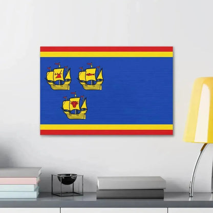 Flag of Nordfriesland Germany - Canvas Wall Art - The Sticker Space
