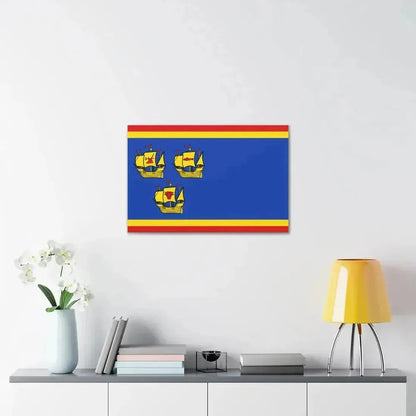 Flag of Nordfriesland Germany - Canvas Wall Art - The Sticker Space