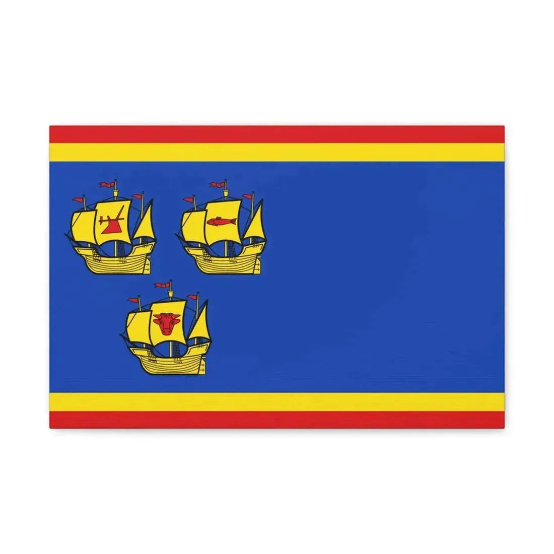 Flag of Nordfriesland Germany - Canvas Wall Art - The Sticker Space