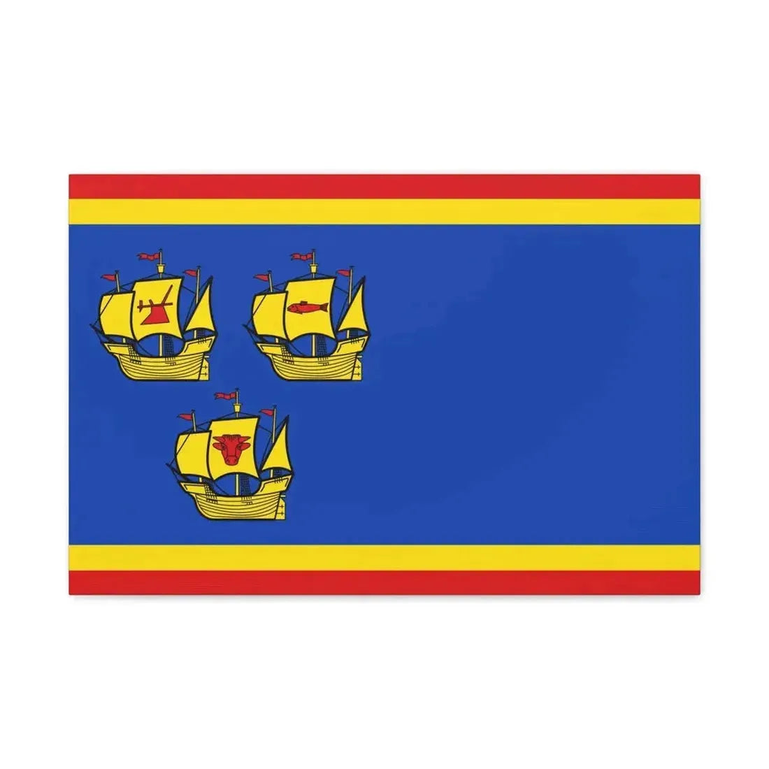 Flag of Nordfriesland Germany - Canvas Wall Art - The Sticker Space