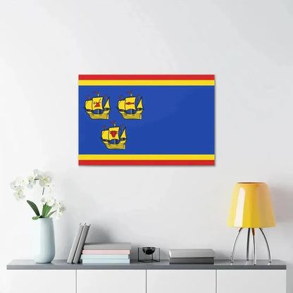 Flag of Nordfriesland Germany - Canvas Wall Art - The Sticker Space