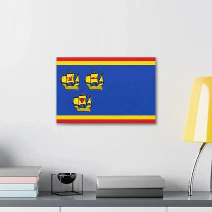 Flag of Nordfriesland Germany - Canvas Wall Art - The Sticker Space