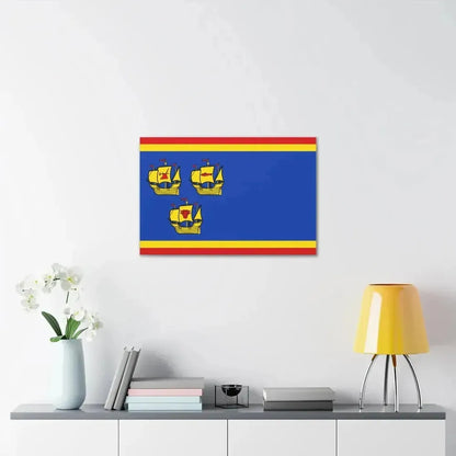 Flag of Nordfriesland Germany - Canvas Wall Art - The Sticker Space